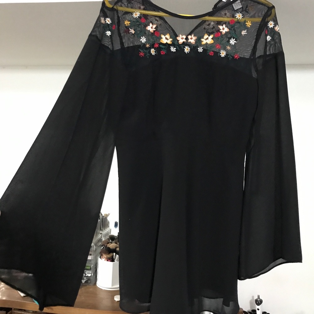 NWOT Mesh Shoulder Dress